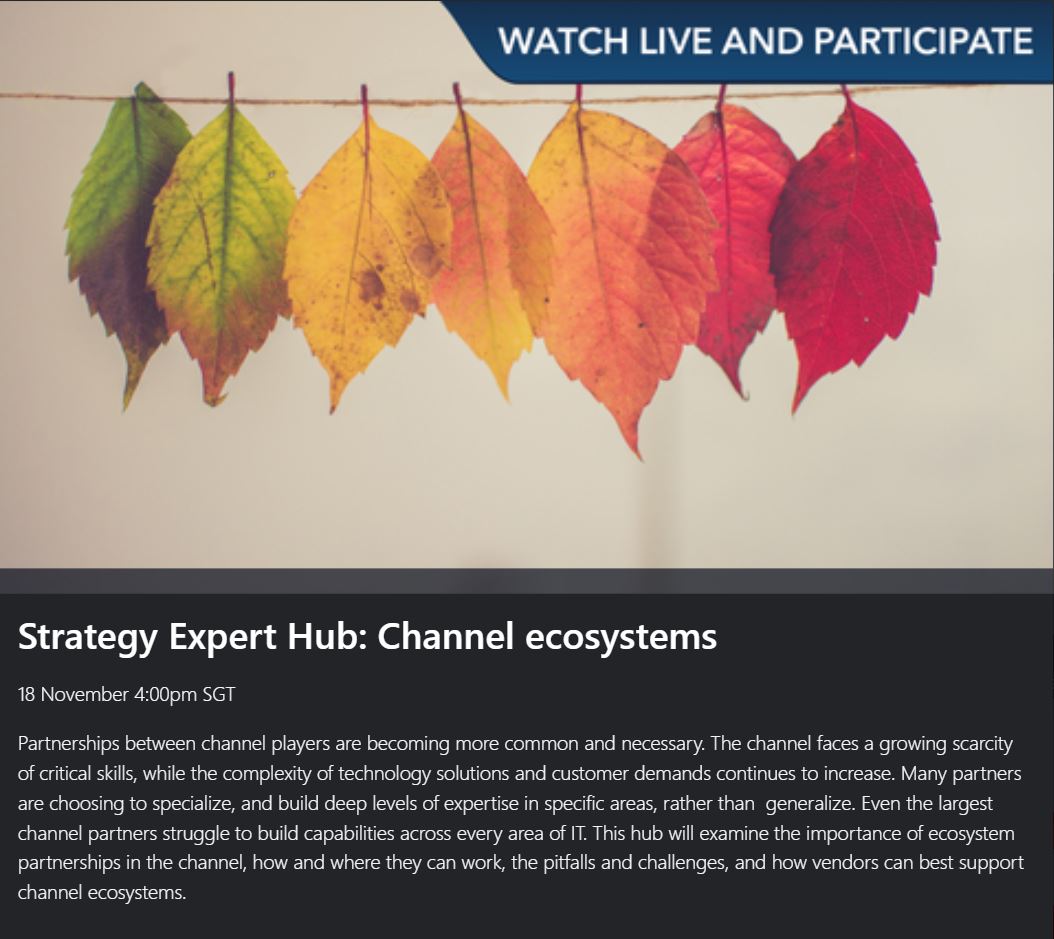 CanalysForums's tweet image. Join Sharon Hiu for #CanalysForums21 APAC Strategy expert hub Channel ecosystems’ with the region’s experts. Want to be part of the discussion? 
🗓️ - 18 November 2021⌚️- 4:00 PM SGT
Register now and book your seat! account.canapii.com/events/canalys… 

#canalys