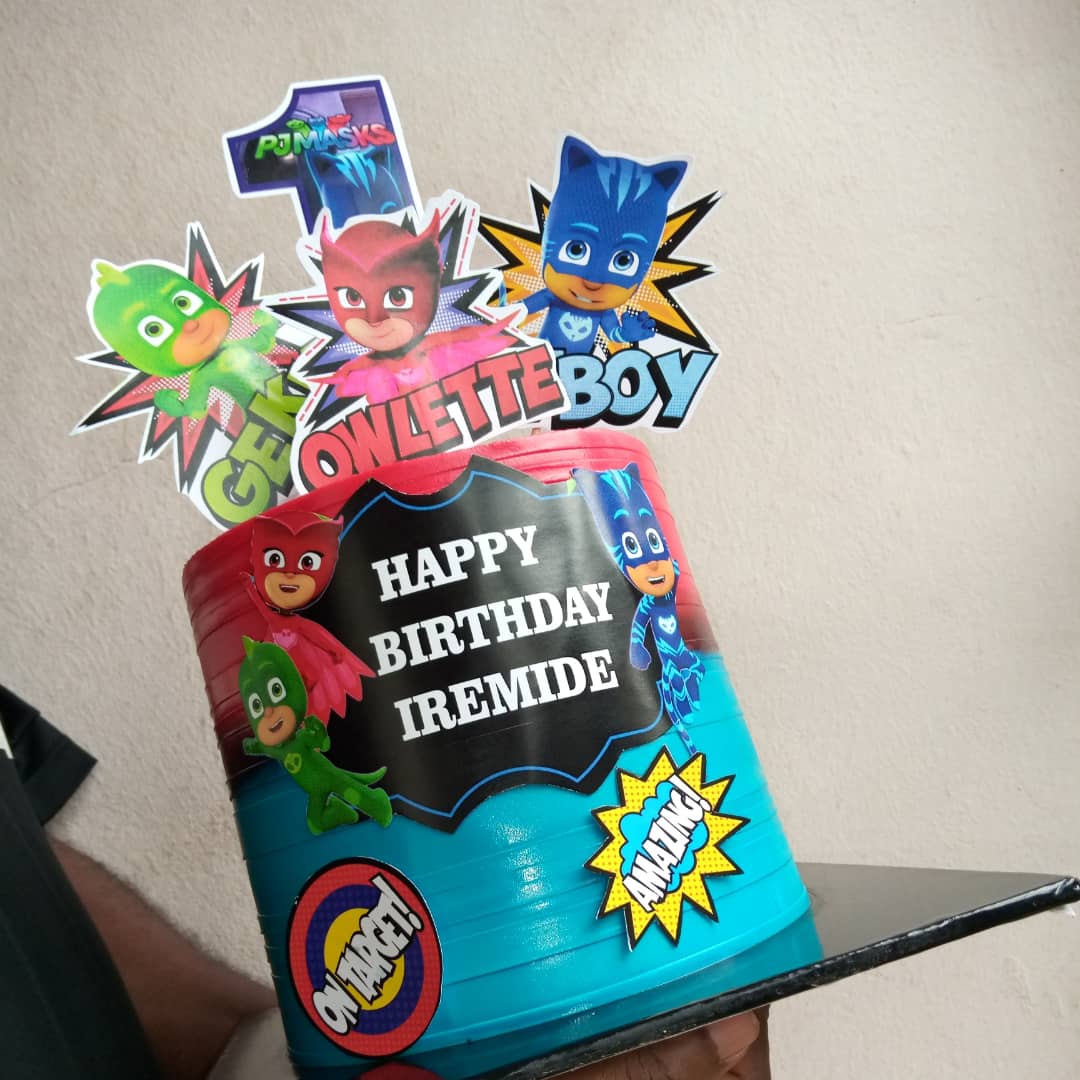 cakesbyruthieee's tweet photo. PJmask sure came to play...kiddies cake are available just how you want it๐โค๏ธ๐โค๏ธ We're open to take your orders!! Do have a productive week famโค๏ธโค๏ธ#pjmaskcake Pls help Retweet ๐๐๐พ https://t.co/2tp09gYGBO