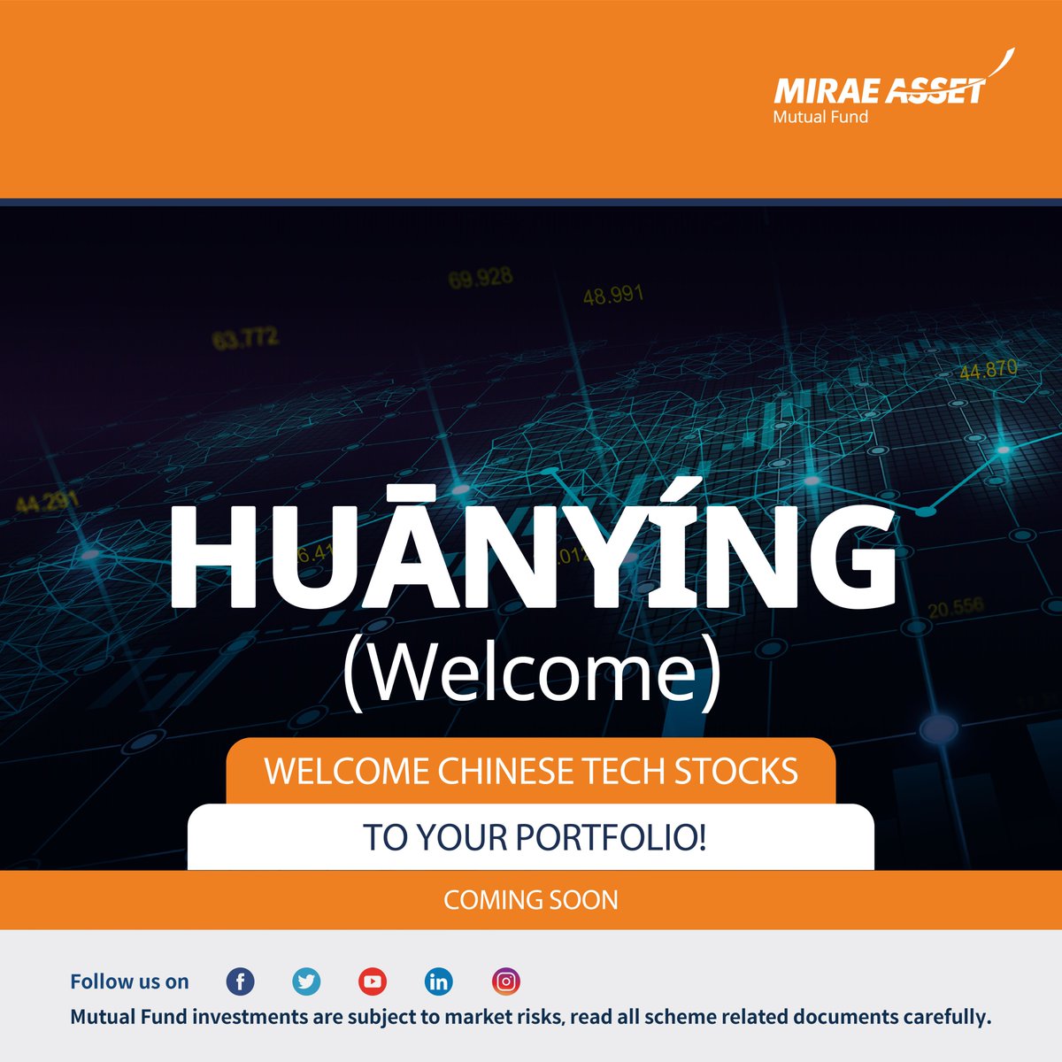 MiraeAsset_IN's tweet photo. Avail the opportunity to welcome Chinese Tech Stocks to your portfolio. Coming soon.
#miraeassetmutualfunds #miraeasset #techstocks #newstock #alert
#chinesestocks #chinesetechstocks #Mutualfunds #comingsoon https://t.co/xnV4Wx8Mhu