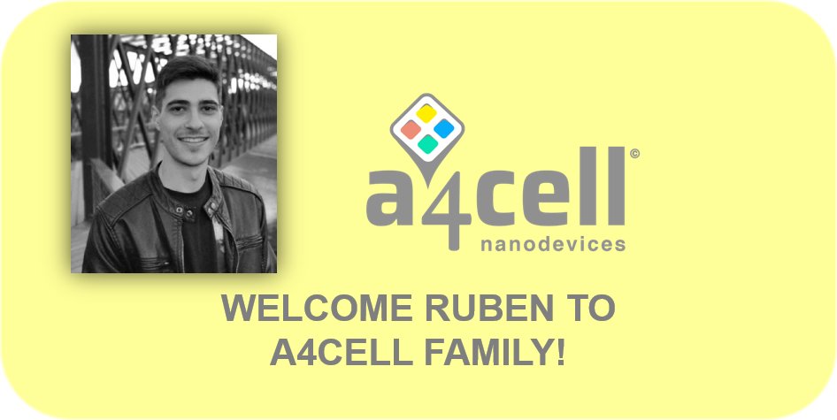 ArraysCell's tweet image. We are delighted to introduce you our new partner Rubén Miguez as Chemical Assistant. Welcome Rubén to A4CELL´s team, it´s a pleasure to count with your expertise and knowledge! #singlecell #HCS #biotech #flowcytometry #cellimaging