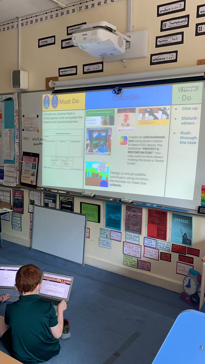amy_mulv's tweet photo. Grade 3 learners @ACSAbuDhabiES are using what weโve learned with #ngss #3LS43 to prototype a virtual sanctuary with @scratch for an endangered animal after the #LAUNCHCycle @spencerideas
#designthinking #STEMeducation #inquirymindset @paulandersen #IamACS https://t.co/H2NkberpzN