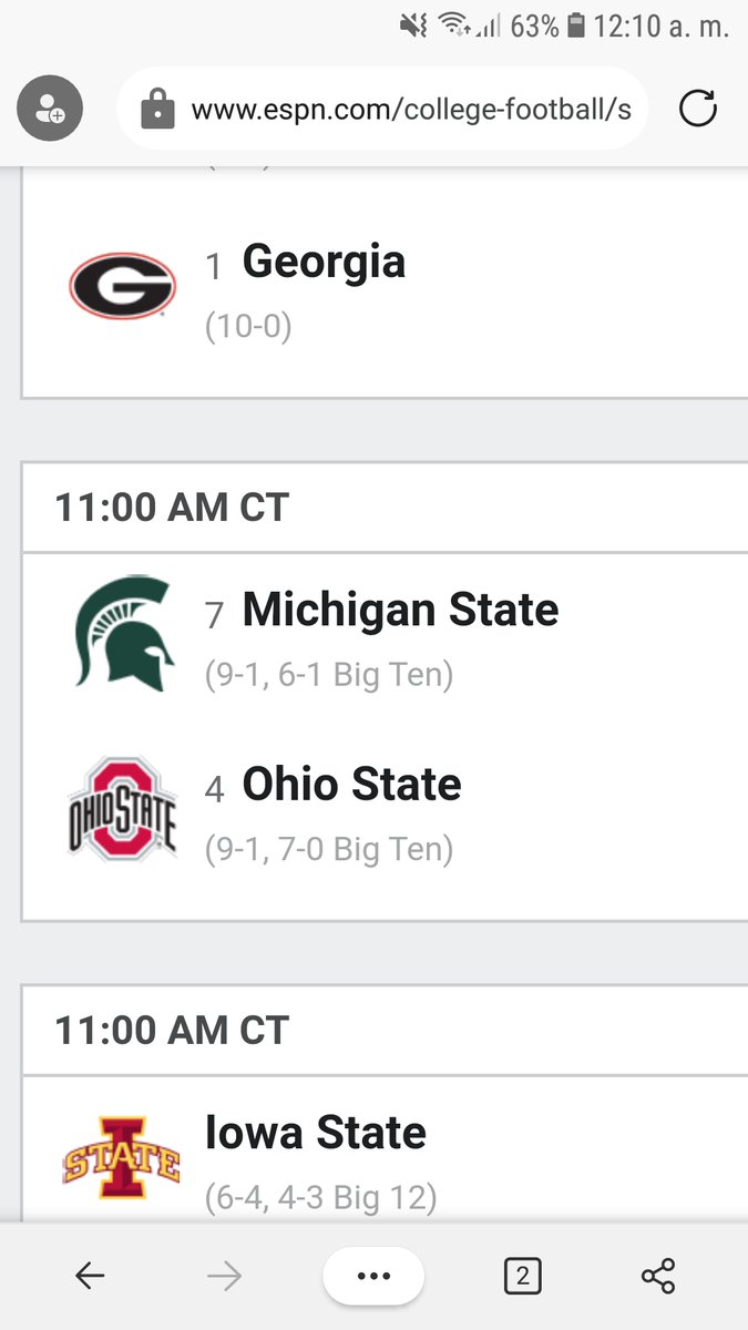 StyleLucha's tweet photo. @ESPNCFB @Allstate C'mon @ESPNCFB @OhioStateFB vs. @MSU_Football this game its Prime Time! Why you airs noon on ABC? This game its for 6:30 or 7 pm in the same channel. https://t.co/zIn2FY4P7C
