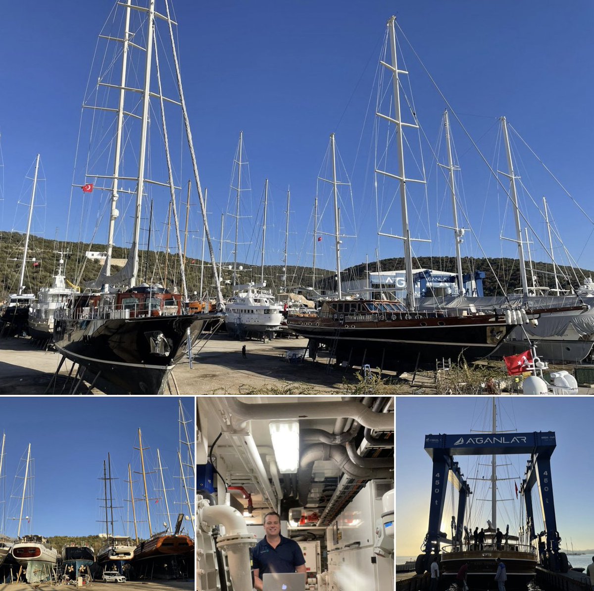 A great day onsite at Aganlar Shipyard &amp; Marina in Turkey 🇹🇷 putting together a maintenance plan for a new Heesen Yachts user. #superyachts #yachting