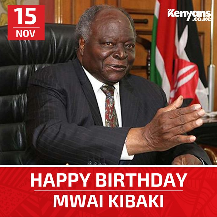 Happy birthday H.E Mwai Kibaki,
90 is a golden age for a man who changed our economy ten-fold. 