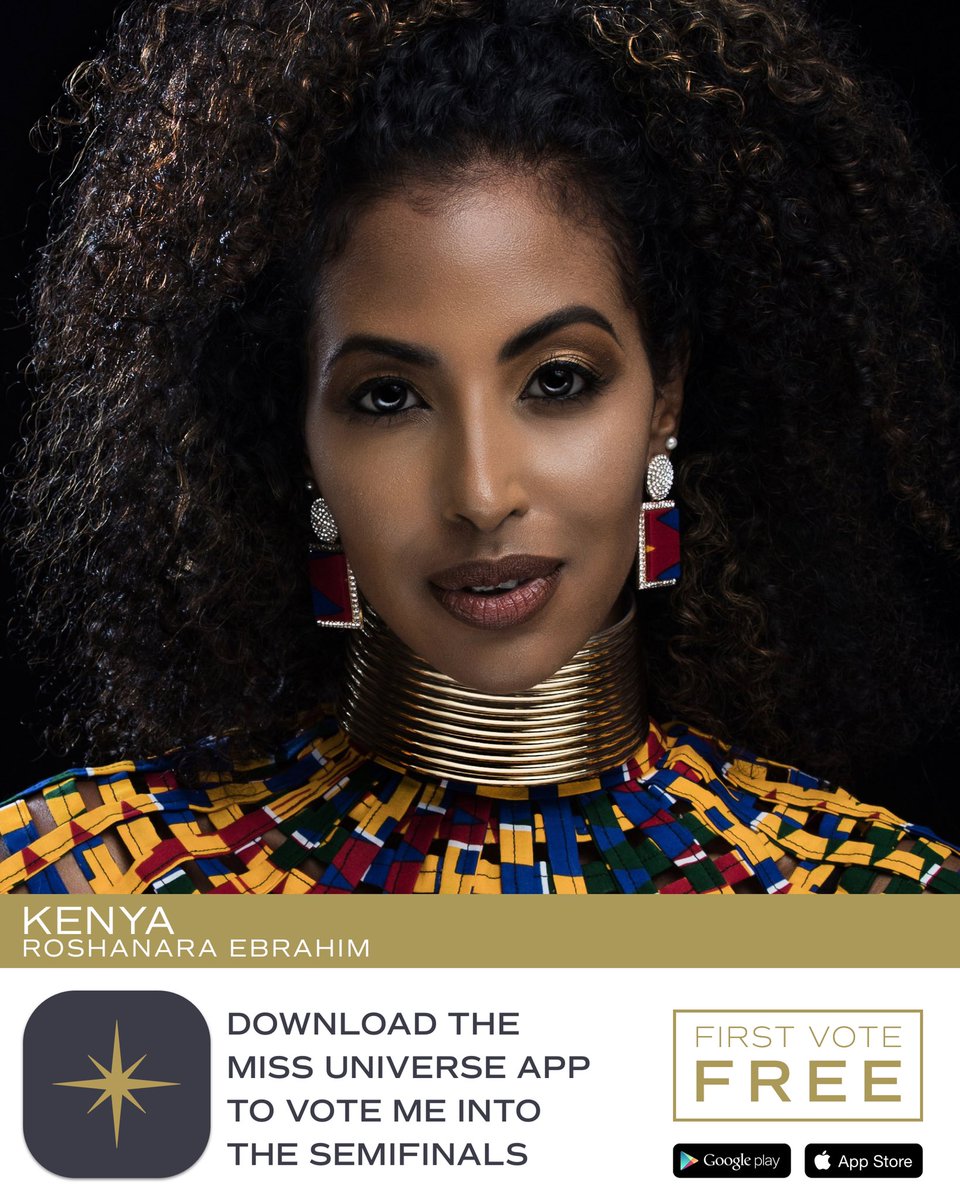 RoshanaraLove's tweet photo. It’s time to vote Kenya! Let’s bring the grand title home, download the @missuniverse app and Vote #Kenya #roshanaraformissuniverse2021 #roadtoisrael I’m honored to be repping you! 💛🙏🏽🇰🇪👑 https://t.co/FUYvDWlnKw