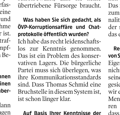 FollowTheSapper's tweet photo. Spannendes Interview mit #Jabloner in der @kleinezeitung: Einschränkungen für Ungeimpfte hält er für verfassungskonform. Die Chats nennt er "ein Problem des konservativen Lagers" und an eine Kurz-Rückkehr glaubt er nicht. Es brauche Politik der Einigung, nicht der Spaltung. 🇦🇹🏛 https://t.co/qAS8HsILbv