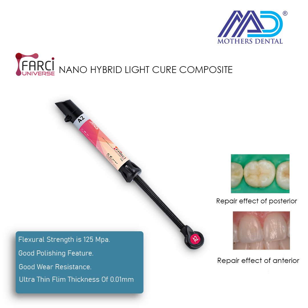 A light-cured resin-based #composite used for all types of cavity preparations.
Benefits and Features
Perfect Match to Vita Classic Shade Guide.
High viscosity non-sticky formula for optimum handling
Hybrid formula provides strength and Polishability
Highly Radio Opaque.
#dentist https://t.co/EG2Oq7KjGs