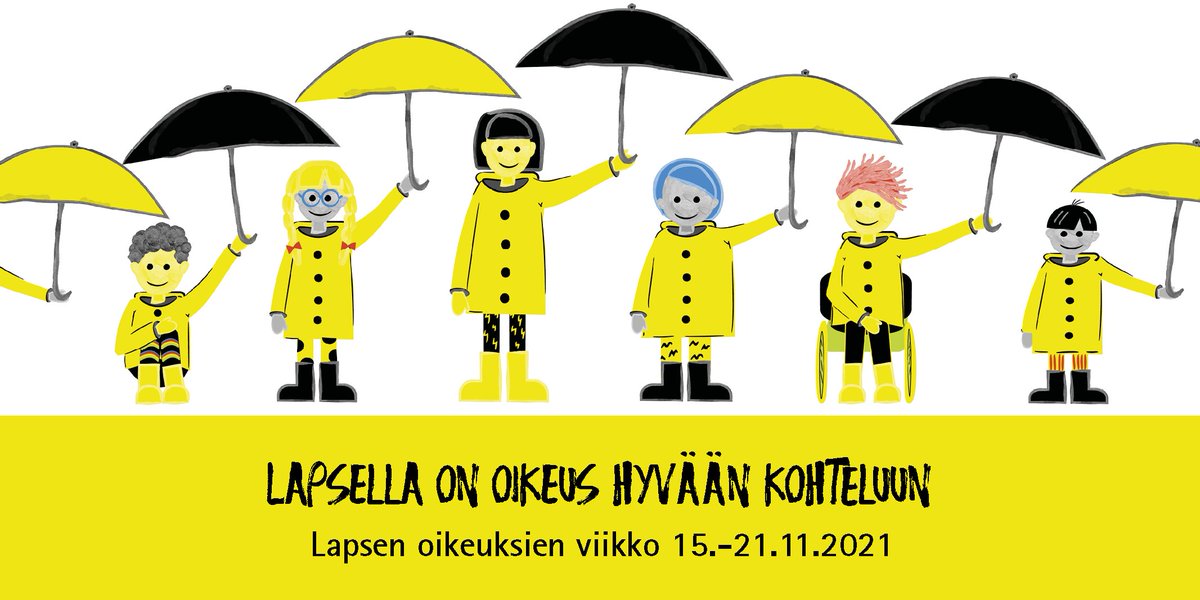 LapsenOikeudet's tweet photo. Mahtavaa Lapsen oikeuksien viikkoa! 🥳

Viikon tarkoituksena on edistää YK:n lapsen oikeuksien sopimuksen tunnettuutta erityisesti lasten ja nuorten parissa. Tänä vuonna teemana on jokaisen lapsen oikeus hyvään kohteluun. 

#LapsenOikeuksienViikko #MullaOnVäliä #SullaOnVäliä https://t.co/2Os8BV2Irq