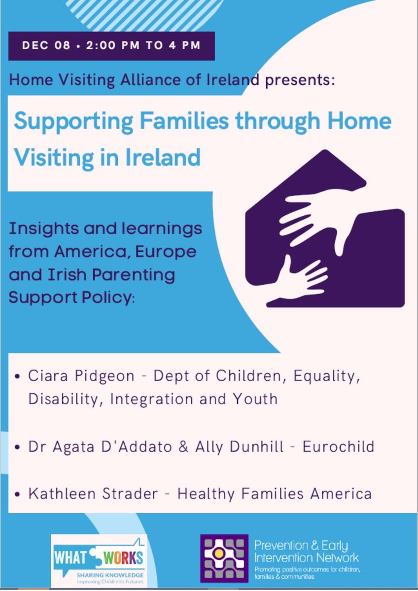 A very exciting date for your diary. Home visiting is a pivotal component of effective parenting support because it literally meets families where there are ⬇️
us02web.zoom.us/meeting/regist…