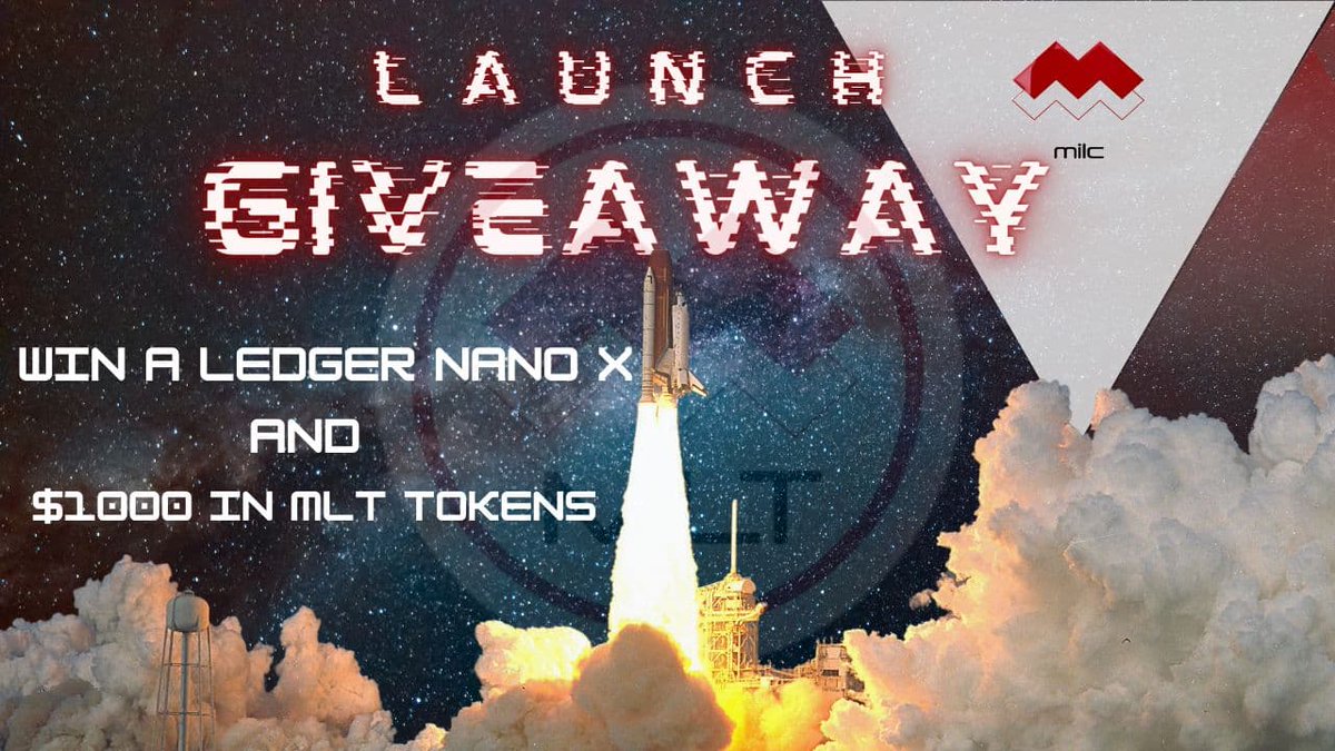 CryptosBatman's tweet photo. In cooperation with MILC Platform, and celebration of the MILC Platform launch on November 19th, we're hosting a giveaway.

Win a Ledger Nano X and $1,000 USD in $MLT tokens!

1. Follow:
@MILCPlatform
@CryptoWizardd
@CryptosBatman

2. Retweet &amp; Like

3. Comment why you like $MLT https://t.co/vZafWG2mI4