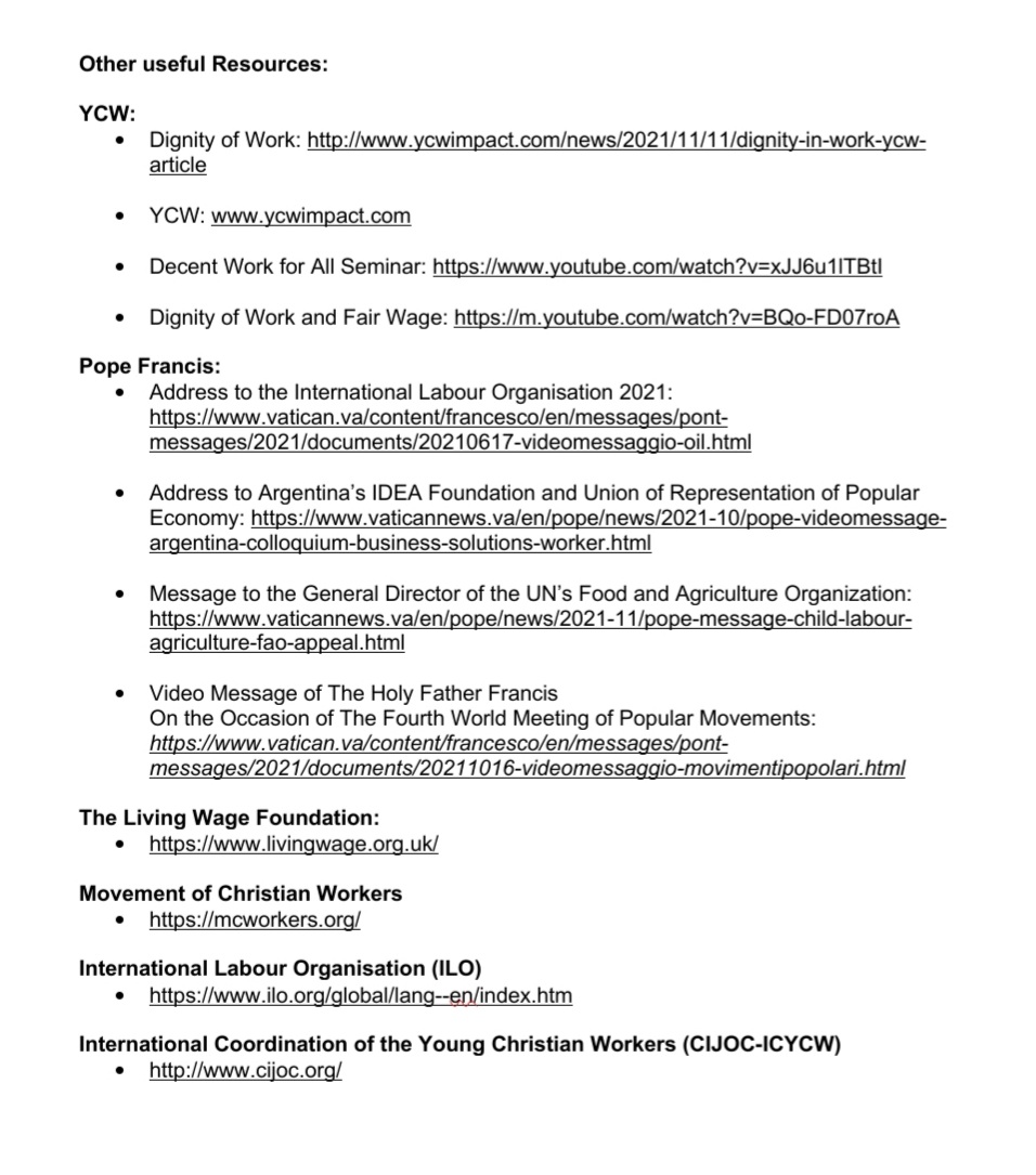 This week we celebrate the “Real Living Wage Week”. We have created a resource that you could use individually or in your groups. The YCW wants to engage with every young person to make their voices heard about the reality of "Real Living Wage".  #LivingWageWeek <a href="/LivingWageUK/">Living Wage Foundation</a>