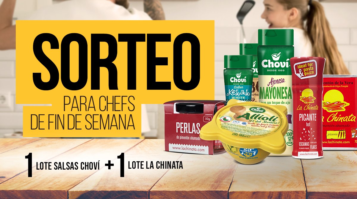 salsaschovi's tweet photo. 😋SORTEO😋 ¿Quieres ganar un lotazo DOBLE?
✔️Sigue a @salsaschovi @lachinatacom  
✔️Menciona a dos amigos y haz RT

¡Este lote doble es un viaje infinito al sabor que no te quieres perder! Ganador el día 22/11/2021 https://t.co/S7Mi7vK1aD