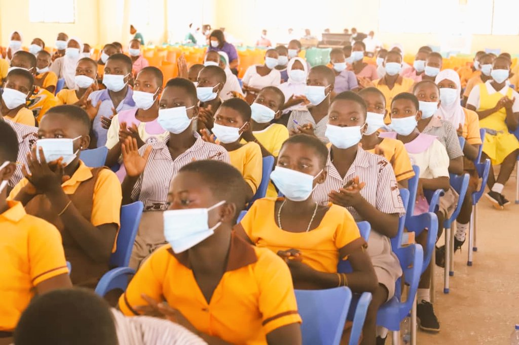 mocghana's tweet photo. Mentorship Program underway at Gambaga Girls Senior High School, Nalerigu @UrsulaOw @NCAGhana @NobleQuansah @GIFECGhana @APomaaBoateng @GhanaTechLab @ghanatechsummit @AfricanWIT @ALT_LegalTech @GirlsWhoCode @ForbesTech @ALT_LegalTech @techloy @AmpersandTech_ https://t.co/8mt1pLJvhV