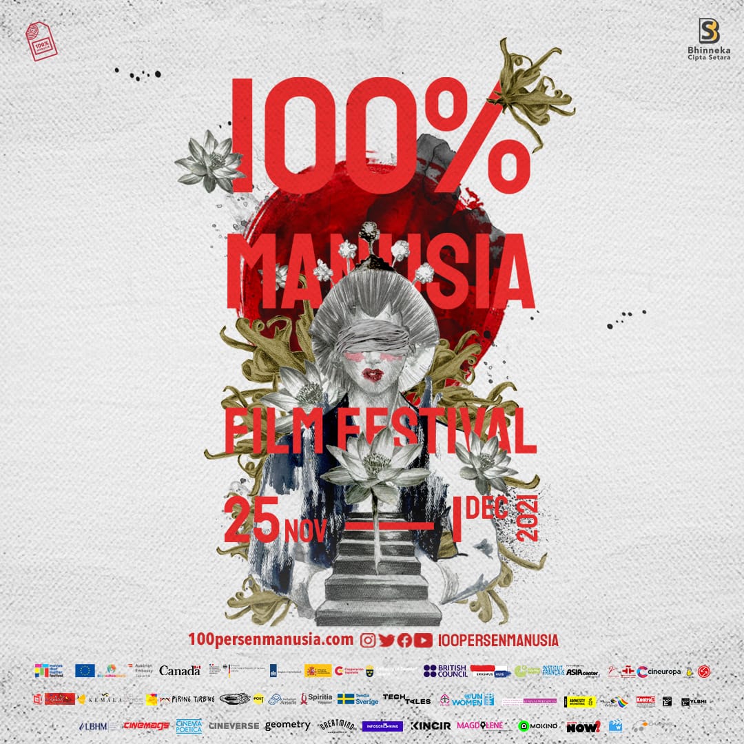 CinemaPoetica's tweet photo. 100% Manusia Film Festival kembali lagi! Catat tanggalnya: 25 November - 1 Desember 2021. Tahun ini, #100PMFF edisi kelima hadir dengan tema "JOURNEY"!
Kunjungi situs https://t.co/kG9Wg6Ze4Y dan ikuti akun @100prsenmanusia untuk jadwal informasi program festival selengkapnya https://t.co/xkrOtly72P