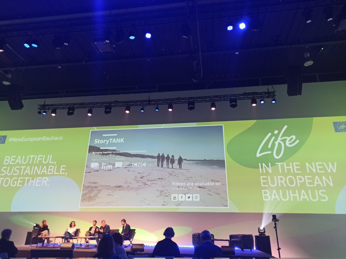 marainblue's tweet photo. Stories celebrate life, one of the messages from #NewEuropeanBauhaus platform meeting. Storytelling for climate and environmental action. https://t.co/IWyqw6emZy