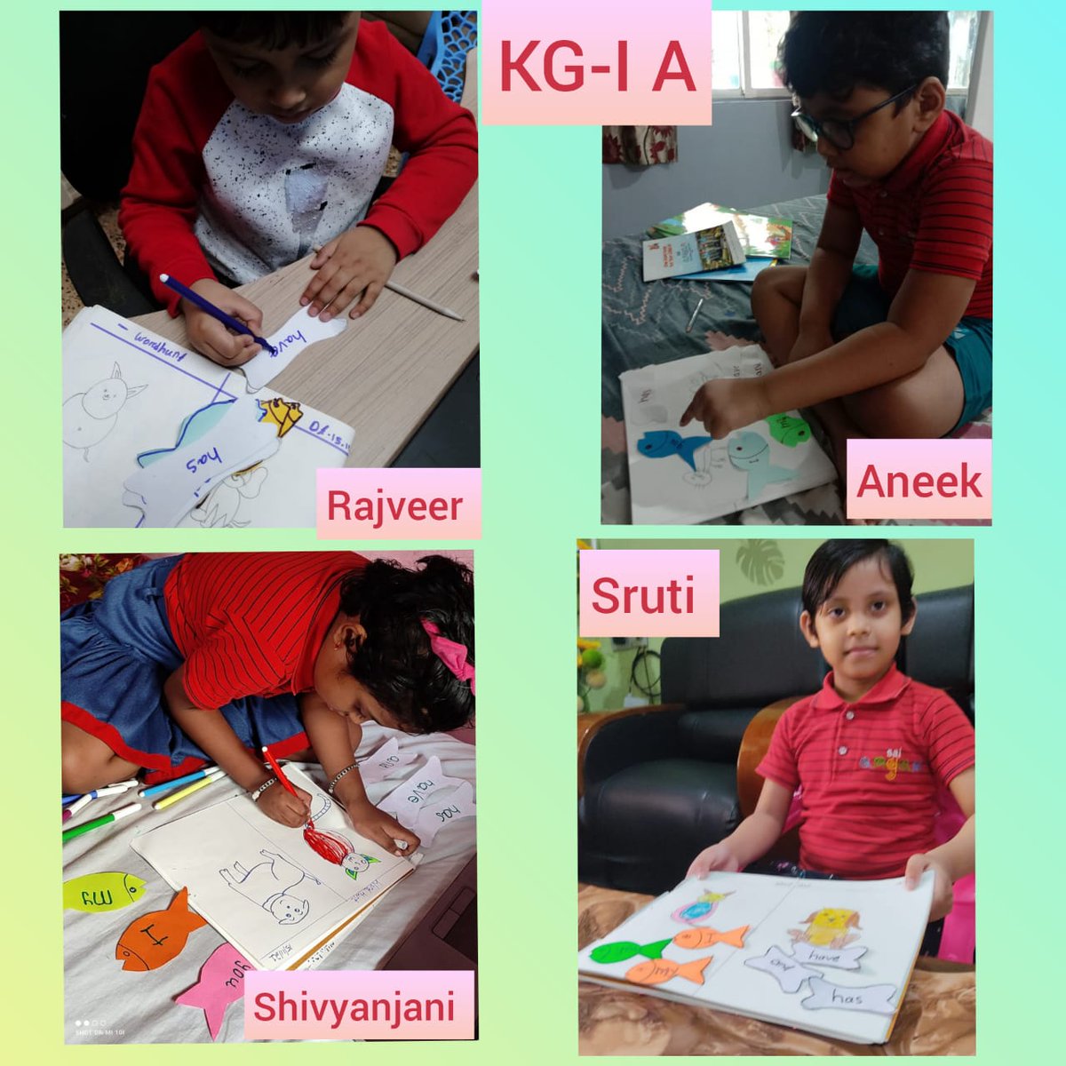 SAI_Edu_In's tweet photo. They were engaged in an exciting activity by writing the sight words and reading the words written on the bone or fish cutouts. Children enjoyed hunting the bone or the fish by reading and feeding the pet dog or the cat.
#Storybasedlearning
#Creativity https://t.co/KQtCume4BA