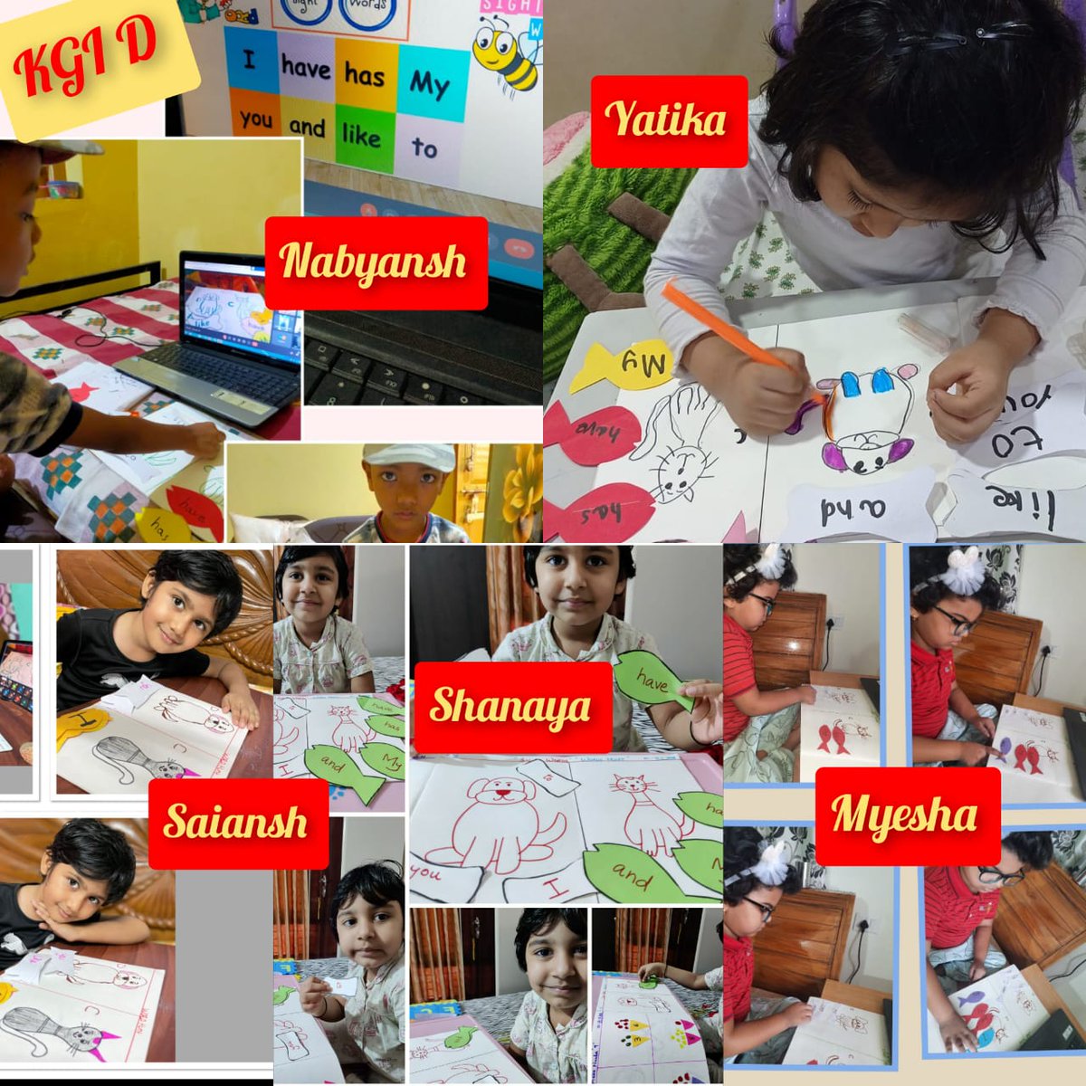 SAI_Edu_In's tweet photo. They were engaged in an exciting activity by writing the sight words and reading the words written on the bone or fish cutouts. Children enjoyed hunting the bone or the fish by reading and feeding the pet dog or the cat.
#Storybasedlearning
#Creativity https://t.co/KQtCume4BA