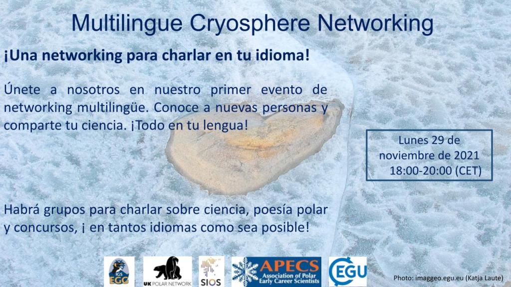 APECSSpain's tweet image. 📢Recordatorio: el 29 de noviembre (18:00 CET) tenemos una cita!! Grupos para charlar sobre ciencia, quiz, poesía polar... adaptado al idioma que hables!!😱 @Polar_Research  No te has registrado aún? 🧐Don&apos;t worry, estas a tiempo!😜 Te dejamos el link⬇️: us02web.zoom.us/meeting/regist…