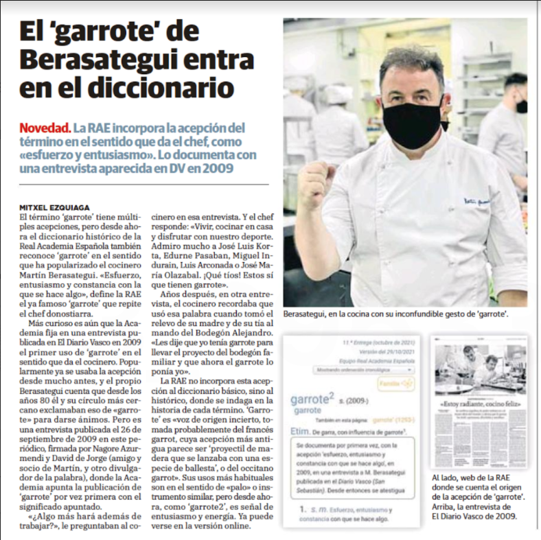 GarroteDigital's tweet photo. Buenos días, garroteros. Llegó la fecha que todos esperábamos. El término 'garrote' ya se puede pronunciar sin miedo a que te digan que es incorrecto. 

📢¡GARROTE!

Gracias a nuestro mentor @majimeno por compartir la info publicada en @diariovasco. https://t.co/wRSYyCTbkM