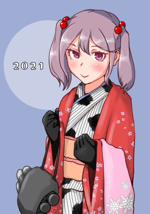 ここ何年かは着物描いてるなー 