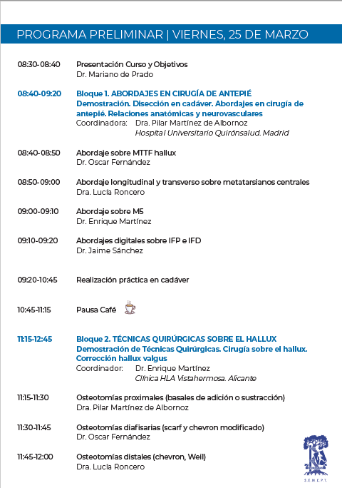 semcpt1's tweet photo. #2 Curso basico SEMCPT de cirugía de antepié en cadáver. 
No te lo pierdas. Un básico. 👣💪🤓 https://t.co/Iu8JEx1DnJ