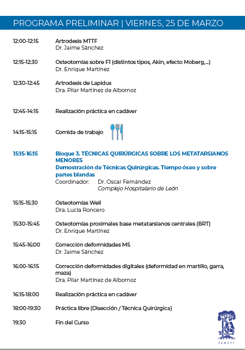 #2 Curso basico SEMCPT de cirugía de antepié en cadáver. 
No te lo pierdas. Un básico. 👣💪🤓