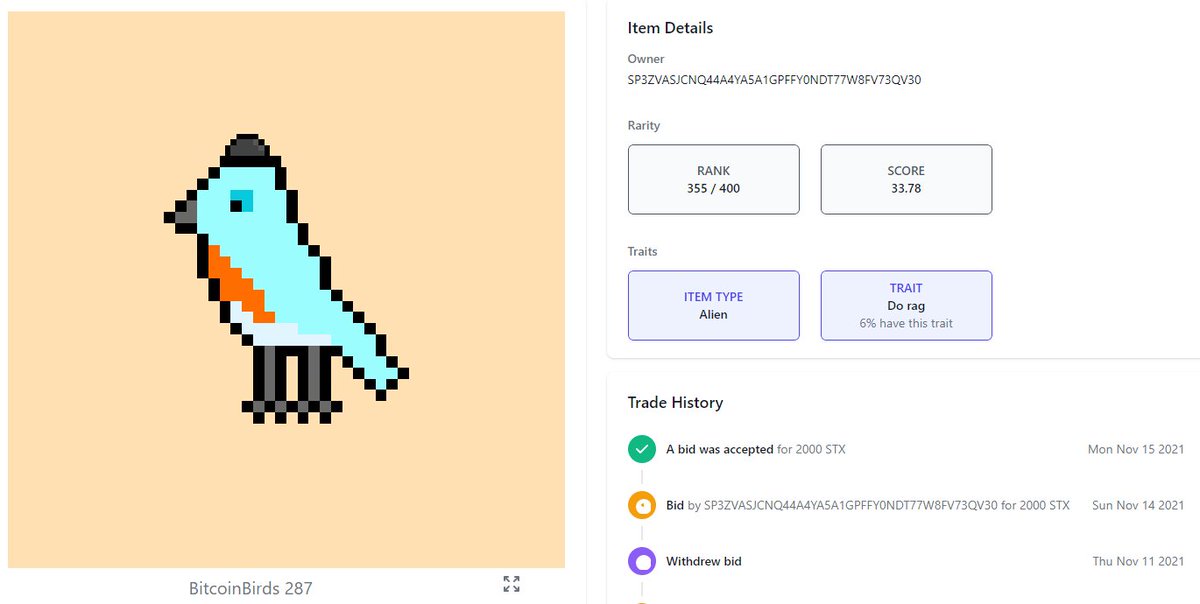 ArtOnStacks's tweet photo. Happy Monday! π₯³
π¦ @bitcoin_birds 287 SOLD for 2000STX and a rainbow bird is available for 3000STX!
70K+ in volume for #TheExplorerGuild π§
βΎοΈ #BLOCKS at 148K+ in volume and a 155STX floor
And only 12 @funkydonuts_nft LEFT for minting! π©
More at https://t.co/8ATS8V19OK https://t.co/Sewudje5cq