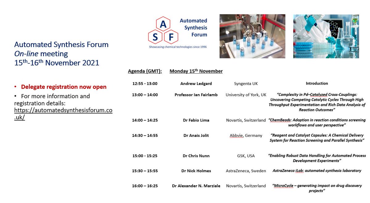 #ASF2021 starts in just over an hour! The agenda for Day 1 can be found below: