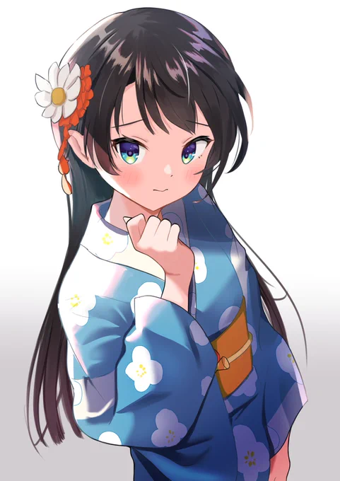 過去絵ですが着物の日ということで。
 #着物の日 #プロテインザスバル 
