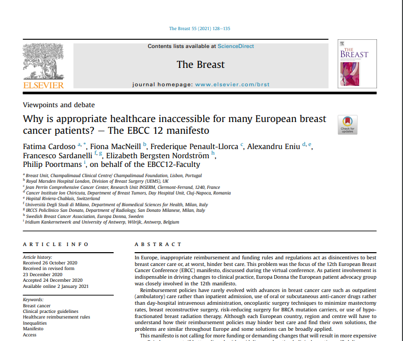 ABCGlobalAll's tweet photo. Why is appropriate healthcare inaccessible for many European #breastcancer patients? The #EBCC12 manifesto has been recommended by Dr Cardoso as an important tool for regulators to reduce inequalities in breast cancer treatment. #TBCT https://t.co/I3WLWce4rI https://t.co/vXXjqZxURk