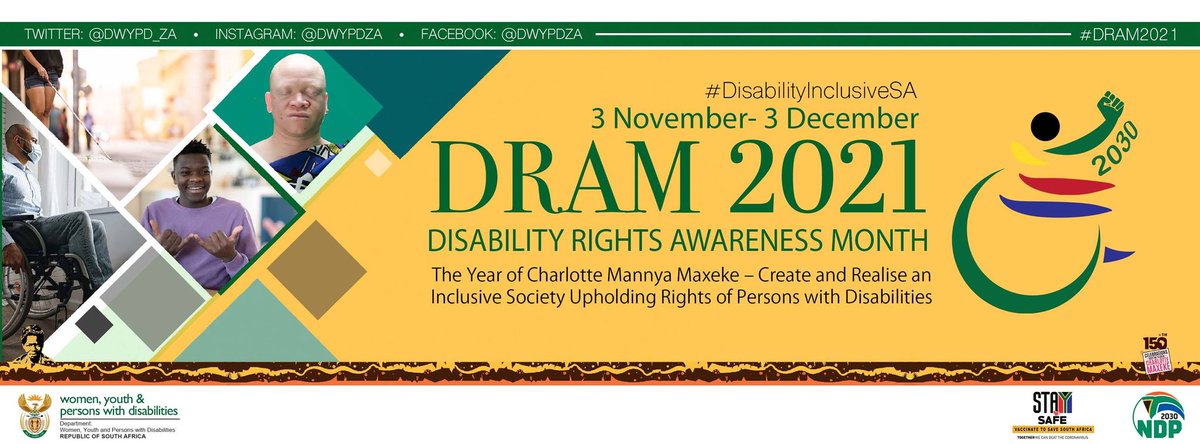 DWYPD_ZA's tweet photo. Persons with #disabilities deserve decent employment opportunities to break the cycle of poverty and to boost their dignity and independence.
#DisabilityInclusionSA
#DisabilityRights
#DRAM2021 https://t.co/7Cs17rq62w