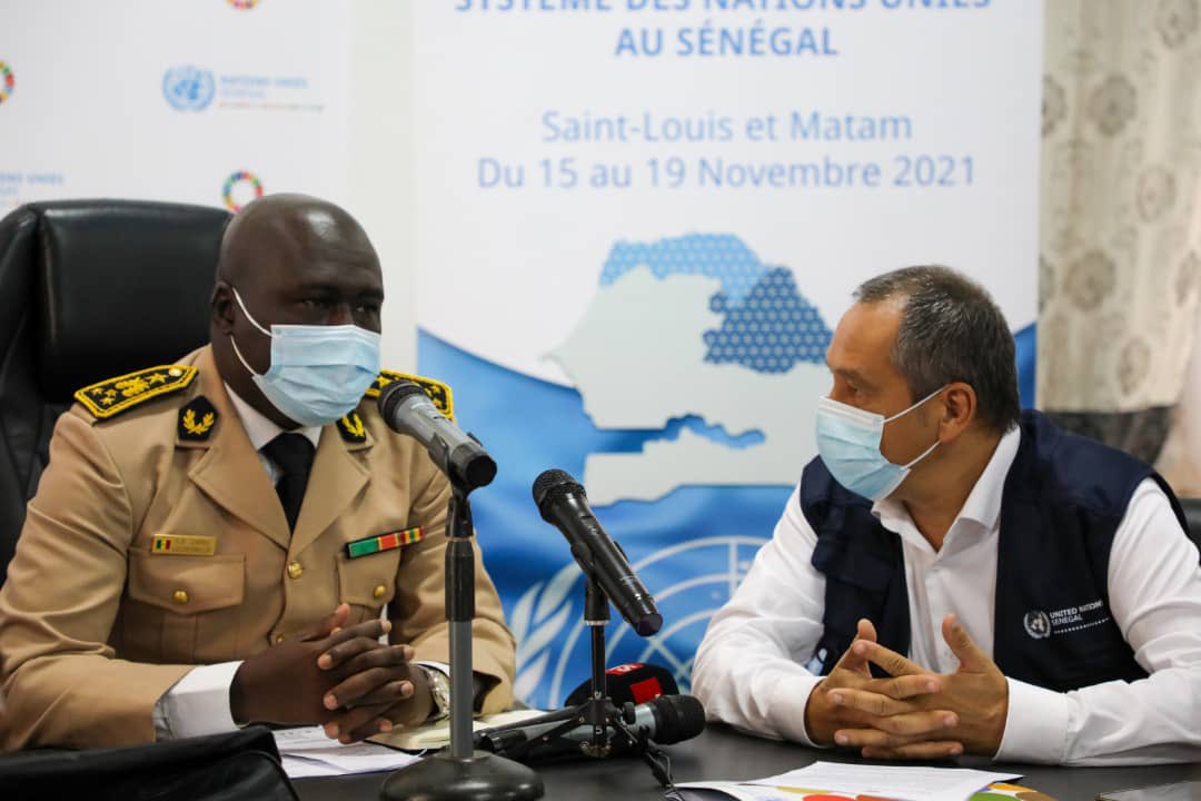unicefsenegal's tweet photo. @unicefsenegal participe depuis ce matin à la mission conjointe de l’équipe pays @OnuSenegal 🇸🇳.
Riches échanges avec le gouverneur de la region de #saintlouis sur l’importance de l’accès aux services sociaux de base et la protection des enfants dans la région Nord #OneUNSenegal https://t.co/ohaeFKzERr