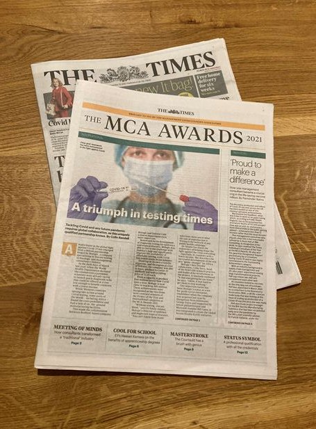 MalleyAnneMarie's tweet photo. It’s not every day that we’re on the front page of a Times supplement! Congratulations again to @DeloitteUK MCA winners, many of whom have been interviewed for the supplement on their @MCA_UK award-winning work. Well worth a read! #impactthatmatters https://t.co/wSQoAyMnVu