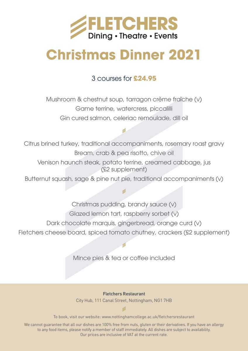 Christmas dinner availability now limited! We have availability for 24th &amp; 25th Nov and 1st &amp; 2nd Dec. Outstanding quality at unrivalled value for money in the city centre. Future stars of tomorrow supported by industry professionals. More info: bit.ly/322IQvs
