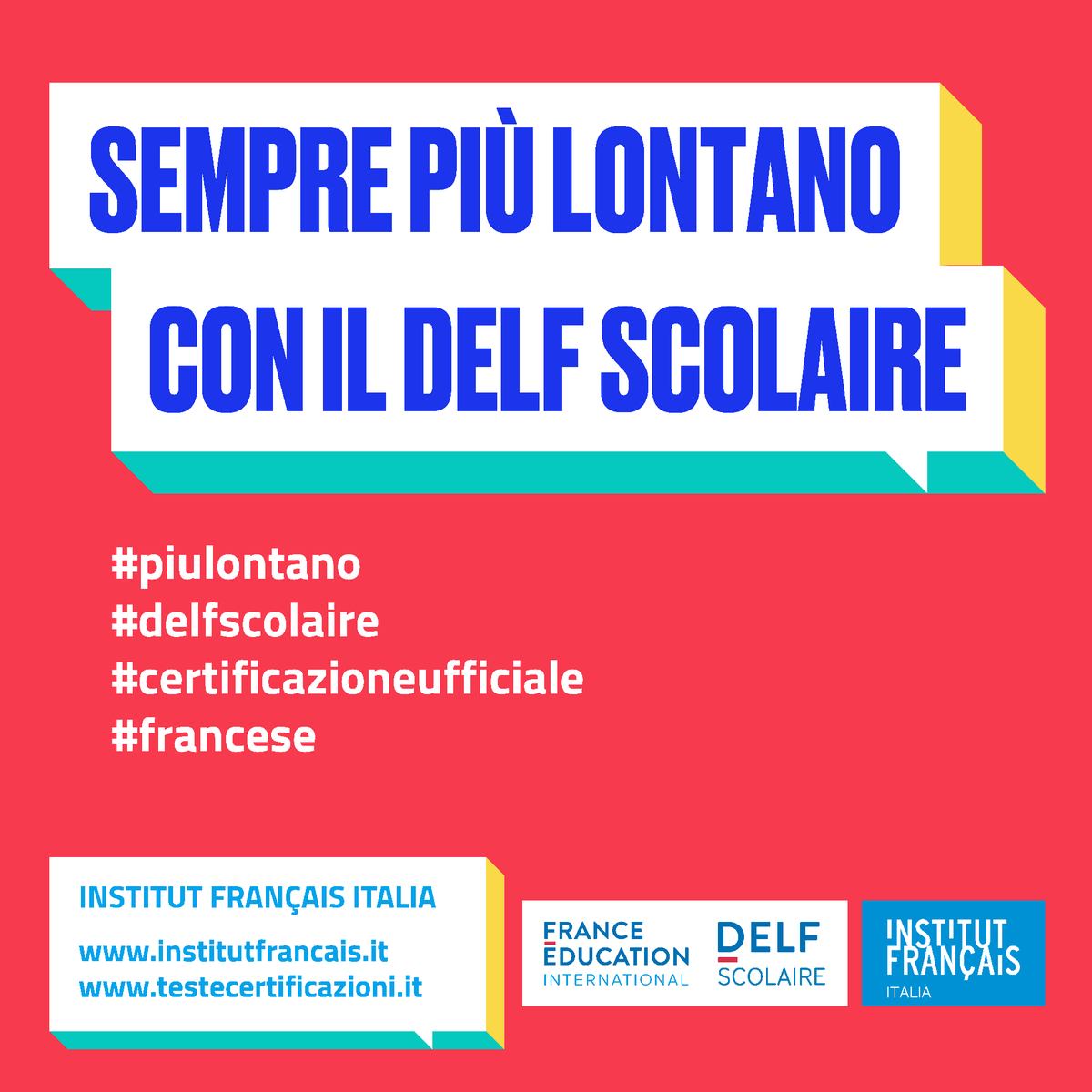 Con un semplice passo in più, il DELF scolaire, potrai spendere questa competenza "toute la vie" nel tuo percorso scolastico, all'università, per la mobilità, e nel mondo del lavoro! Non aspettare, iscriviti adesso alle sessioni scolastiche 2022 👉swll.to/JZO3CY #lingue