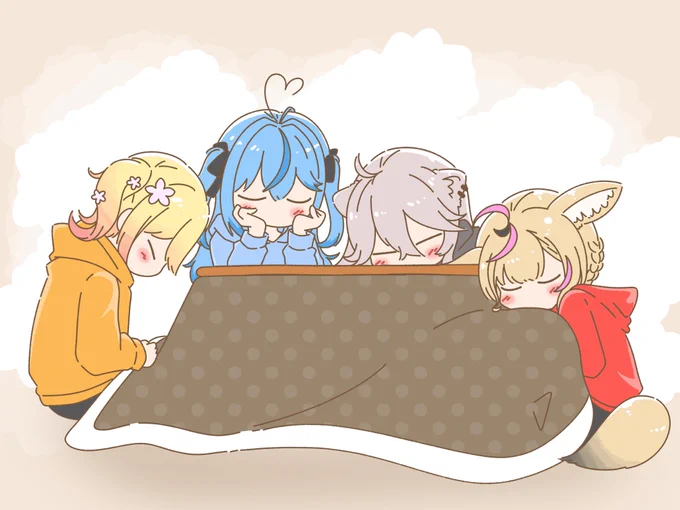 ねぽらぼの家族感すごい好き
#ねねアルバム 
#絵まる 
#LamyArt 
#ししらーと 