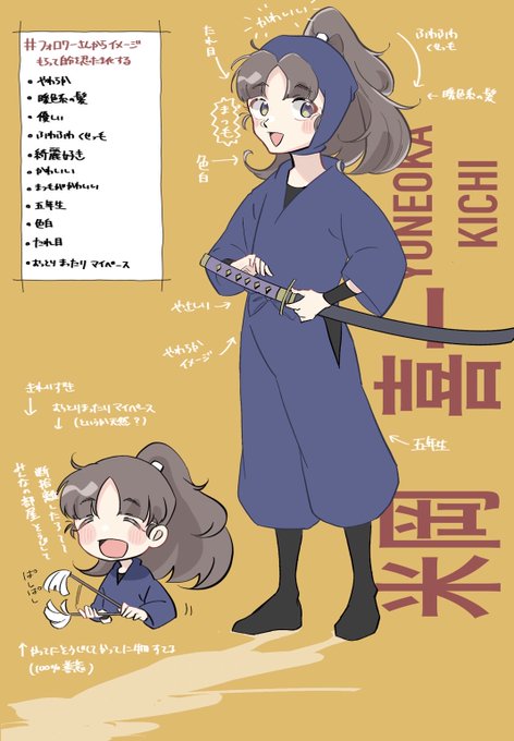 フォロワーさんからイメージをもらって自分を忍たま化するのtwitterイラスト検索結果