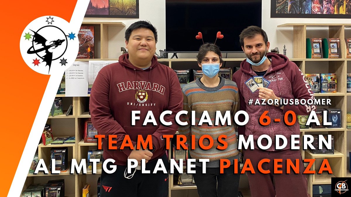 Claudio_Ke01's tweet photo. https://t.co/tKA1yf3ppz
Vlog presso MTG PLANET - Piacenza
Io, @PiemontiAndrea e @Cirelli7Marco facciamo 6-0 al torneo Modern Team Trios.
Margo Vasoi ha giocato UW Boomer, sembrava un mazzo del 2014 🤣
#MTGModern #MTGTabletop https://t.co/JhI2uVRP5X