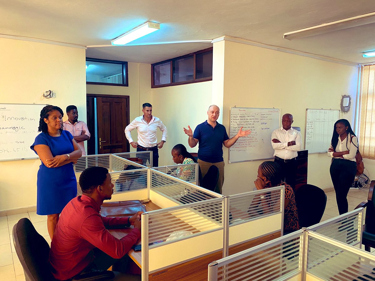 DSTISierraLeone's tweet photo. Thank you, @crownagents &amp; @UAVaid, for joining  #TeamMagic at #StandUp this morning to speak on the #dronecourse that will be taught at the #DigitalLearningHub at #IPAM.

#StayTuned for more info. https://t.co/EvtVSKxh3C