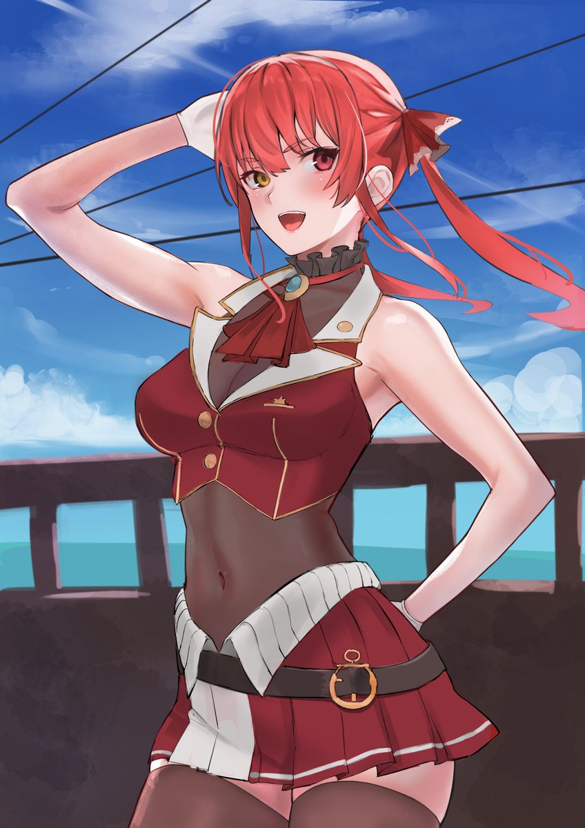 マリン船長を描きました
インナー差分あります
 #マリンのお宝 