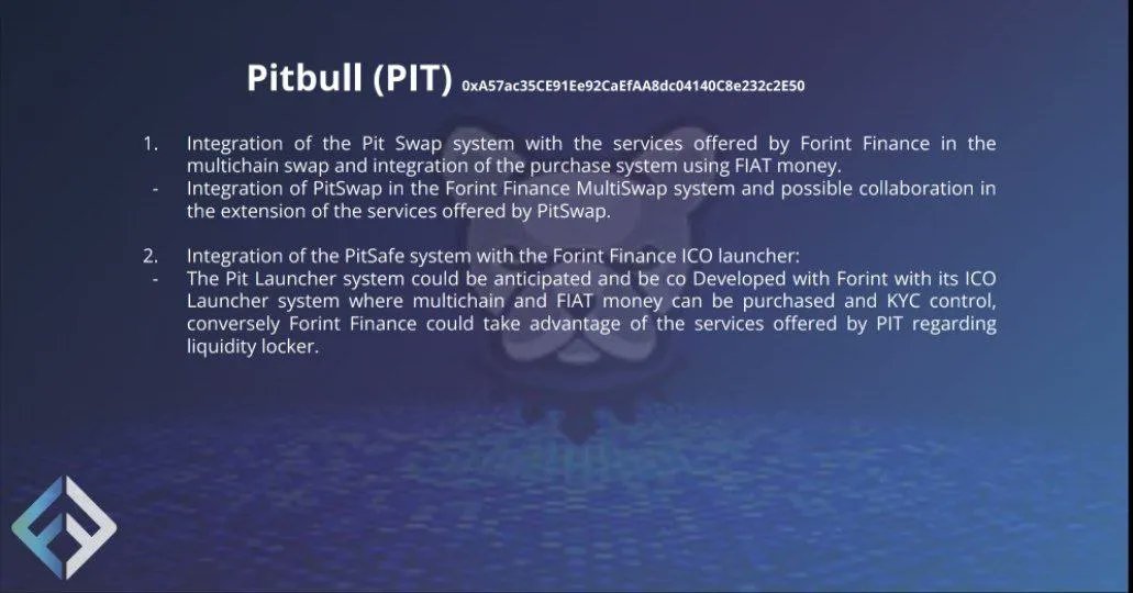 ForintFinance's tweet photo. 📢#PITBULL has been listed on #SWAPPY, one of the easiest, fastest &amp; cheapest #MULTICHAIN swapping platform, by #ForintFinance

➡️
https://t.co/tsN332uLng 

New #Partnership🤝
“Individually we are one drop, but together we are an ocean”

#Blockchain #Crypto #teamwork #Future https://t.co/UIioCfMwwx