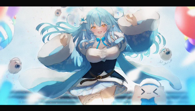 お誕生日おめでとうございます!☃
今後とも応援しております!!!
#雪花ラミィ生誕ライブ 
#LamyArt 