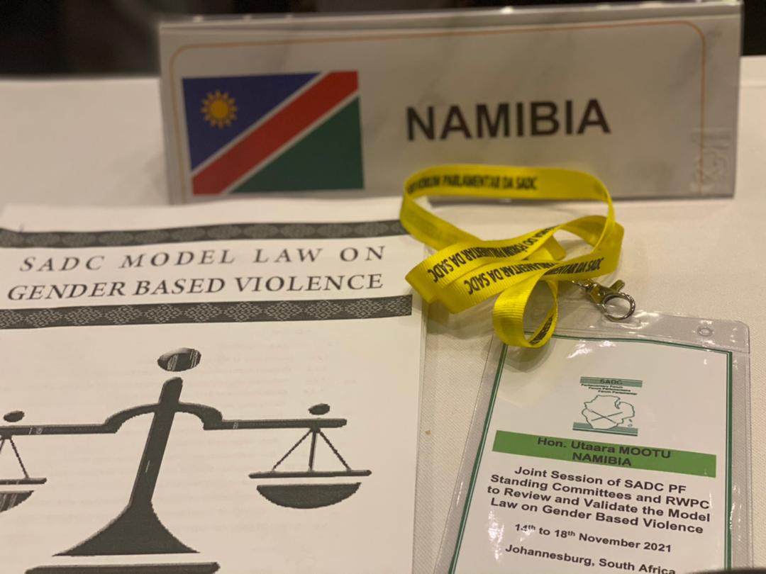 LandlessWing's tweet photo. Hon. Mootu is currently attending a session as SADC-PF MP’s to construct and adopt of the model law on GBV in Johannesburg, South Africa. The model intends to reinforce a commonality of a regional approach in dealing with GBV laws.@lpm_namibia @sadcpf https://t.co/kVwm5Y882t