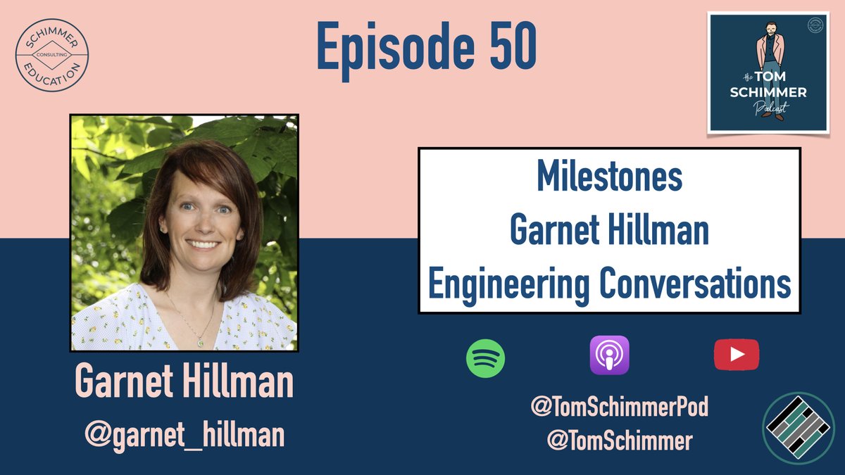 ✨NEW✨ EP50 features a conversation with <a href="/garnet_hillman/">Garnet Hillman</a>! Also, congratulations to <a href="/HiediBods/">Hiedi Bodnarchuk</a> for winning the #12for12 contest!

🟣Apple apple.co/3nfjrqh
🟢Spotify tinyurl.com/cef4rv84 
🔴YouTube tinyurl.com/76bt3z5k

#TeachBetter #sblchat #edchat #assessment #k12