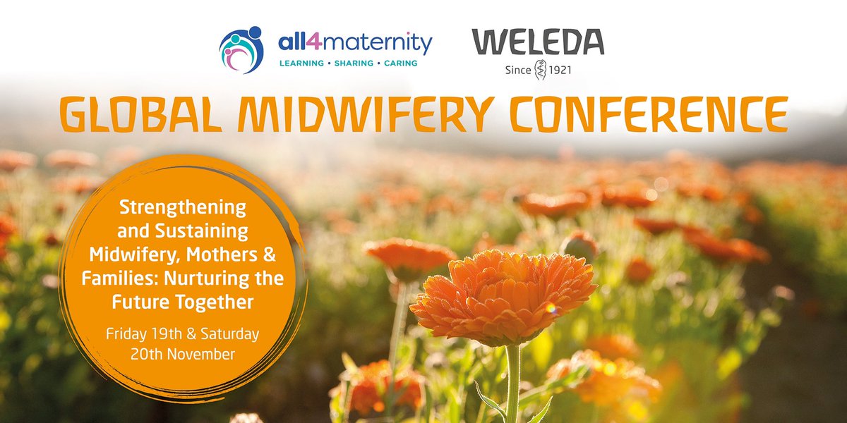 A reminder that our Global Midwifery Conference - a 2 day online event - now only 4 days away! We aim to support and nurture midwives everywhere during this challenging time. A wonderful collaboration between <a href="/WeledaUK/">Weleda UK</a> &amp; <a href="/all4maternity/">all4maternity</a> 

eventbrite.co.uk/e/all4maternit…