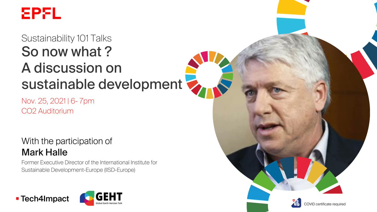E4STech4Impact's tweet photo. Can sustainable development actually work, or is it a myth? This 25 November at 6pm we will welcome Mark Halle on the EPFL campus to figure it out! 
Register here: https://t.co/6DiAw9VzuZ https://t.co/mIM0W9f1ty