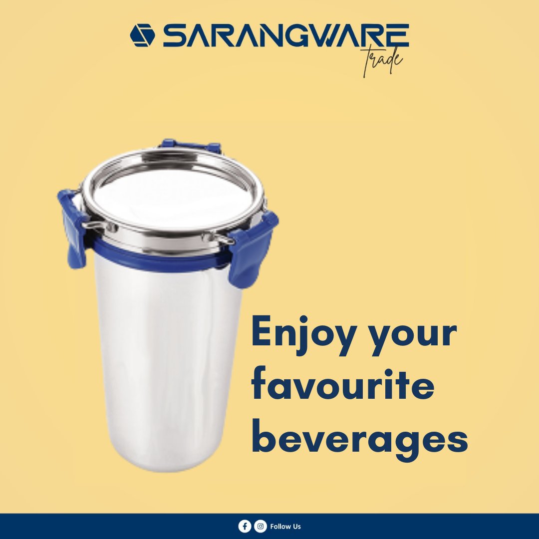 sarangware's tweet photo. Falcon offers a stainless steel tumbler with a steel lid and clip locks. This is a completely leak-proof product made of high-quality stainless steel. 

#insulated #stainlesssteel #sarangware #kitchenware #sarangware_homewares #falconbottle #falcon #falconproducts #bottlewithlid https://t.co/LYL1HdSvd8