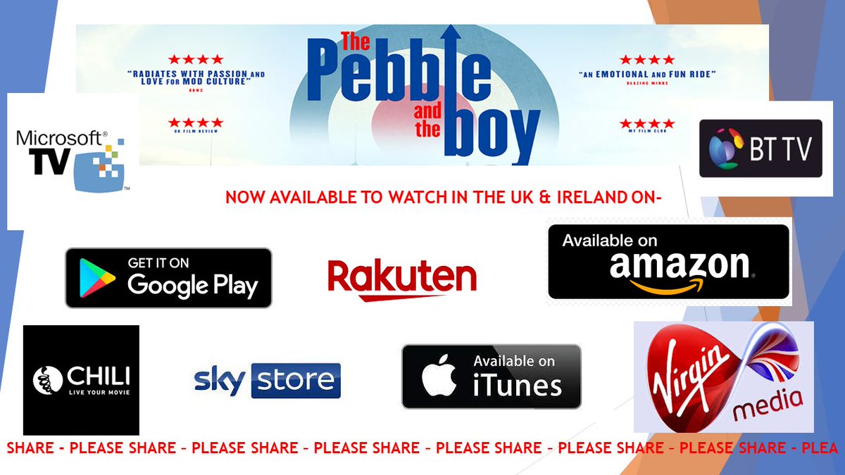 pebble_boy's tweet image. PLEASE RT @pebble_boy now available to Rent or Buy on all major platforms in the UK &amp;amp; Ireland from TODAY. The film features songs from The Jam, The Style Council and Paul Weller along with The Chords, Secret Affair and The Electric Stars.  linktr.ee/ThePebbleAndTh…