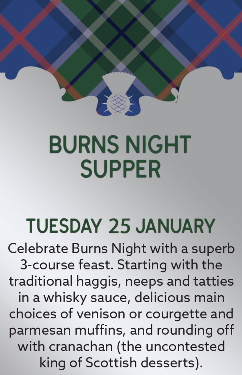 #burnsnight2022 <a href="/BarleyMowRH8/">Barley Mow Tandridge</a> Bookings now open;  Burns Night Supper on January 25.  Our piper will pipe you to dinner &amp; from your table you can watch the Haggis being serenaded with Burns’ famous poem “Ode to a Haggis” Book now ☎️ 01883 713770  <a href="/oxted/">oxted</a> <a href="/loveoxted/">Love Oxted</a> <a href="/LoveGodstone/">Love Godstone</a>