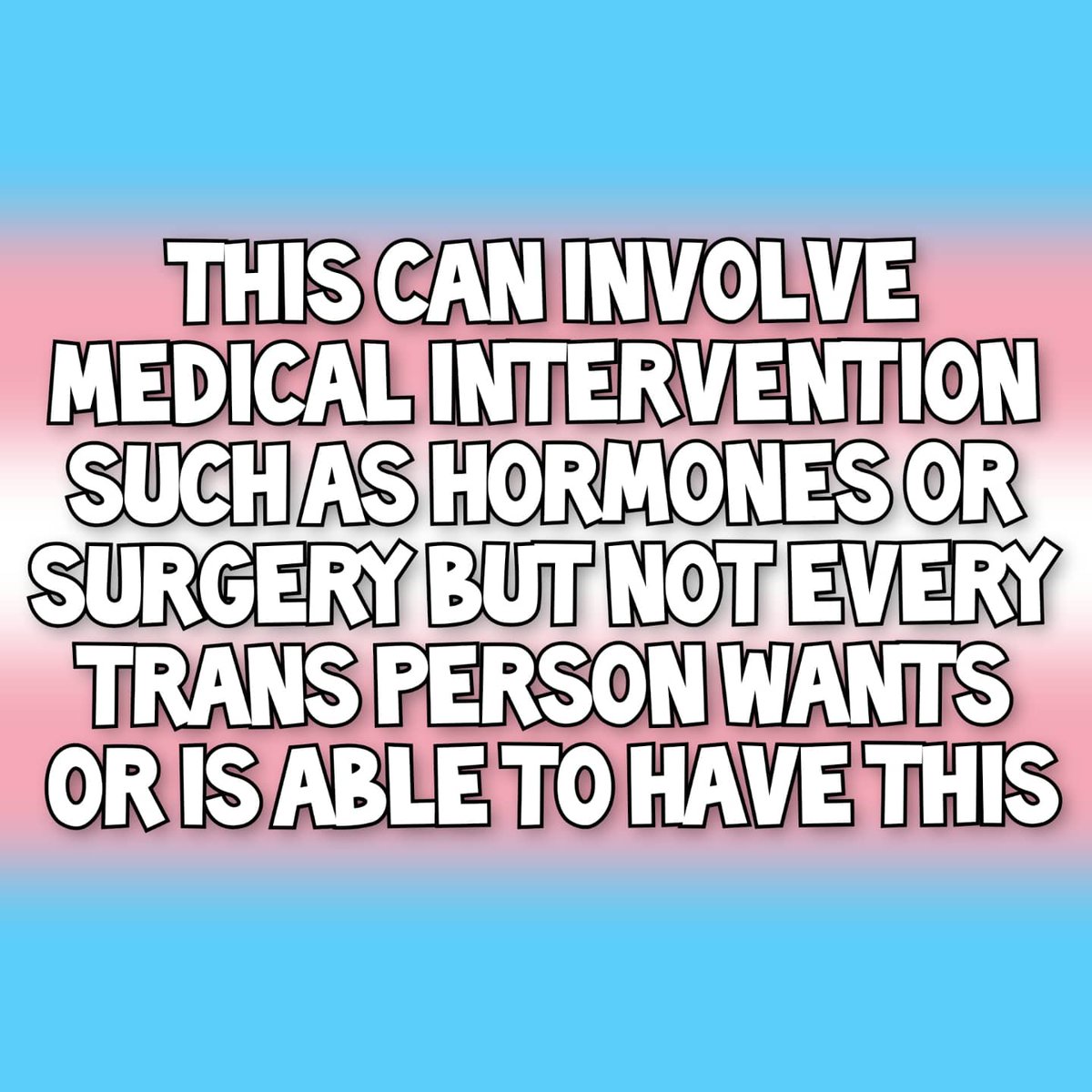 Yorksj_LGBTQ's tweet photo. Transitioning is a often a large part of a person's journey with their identity, many people think that this requires hormones or surgery but this is not always the case! Some people do not want or are unable to do this and that's okay! It doesn't make a person more or less Trans https://t.co/1rFJCBLeYY